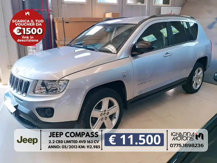 Jeep Compass Compass 2.2 crd Limited 4wd 163cv