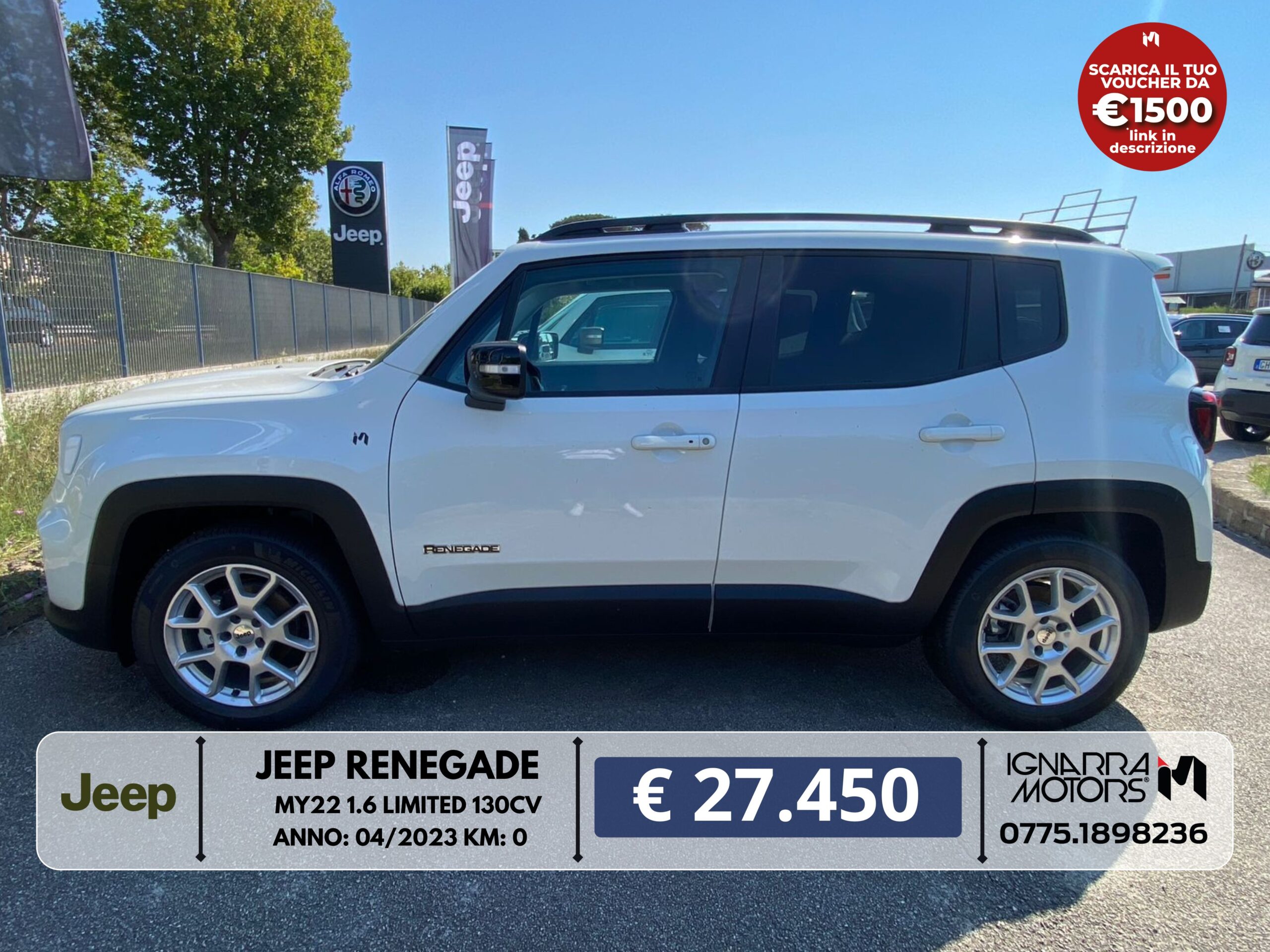 JEEP RENEGADE MY22 1.6 LIMITED 130CV